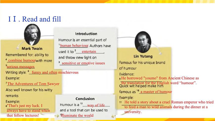 外研版英語選擇性必修第一冊Unit 1 第3課時 Developing ideas, Presenting ideas & reflection（課件）第5頁