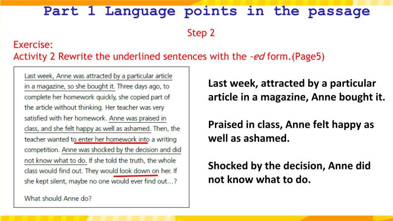 新外研版英语必修第三册 Unit 1 Knowing me, Knowing you starting and listening Using language + writing 课件08