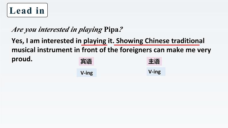 新牛津译林版高中英语选择性必修一Unit2The Universal Language-Grammar and Usage课件04