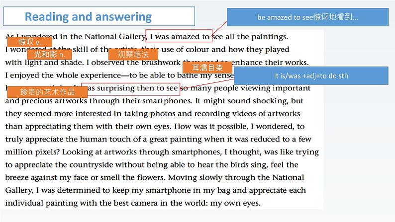 新牛津译林版高中英语选择性必修一Unit3The art of painting-Grammar and Usage课件第6页