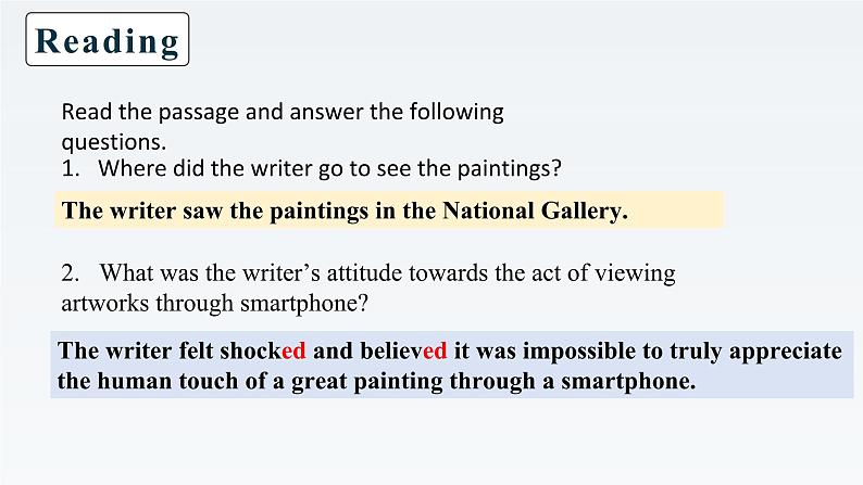 新牛津译林版高中英语选择性必修一Unit3The art of painting-Grammar and Usage课件第7页