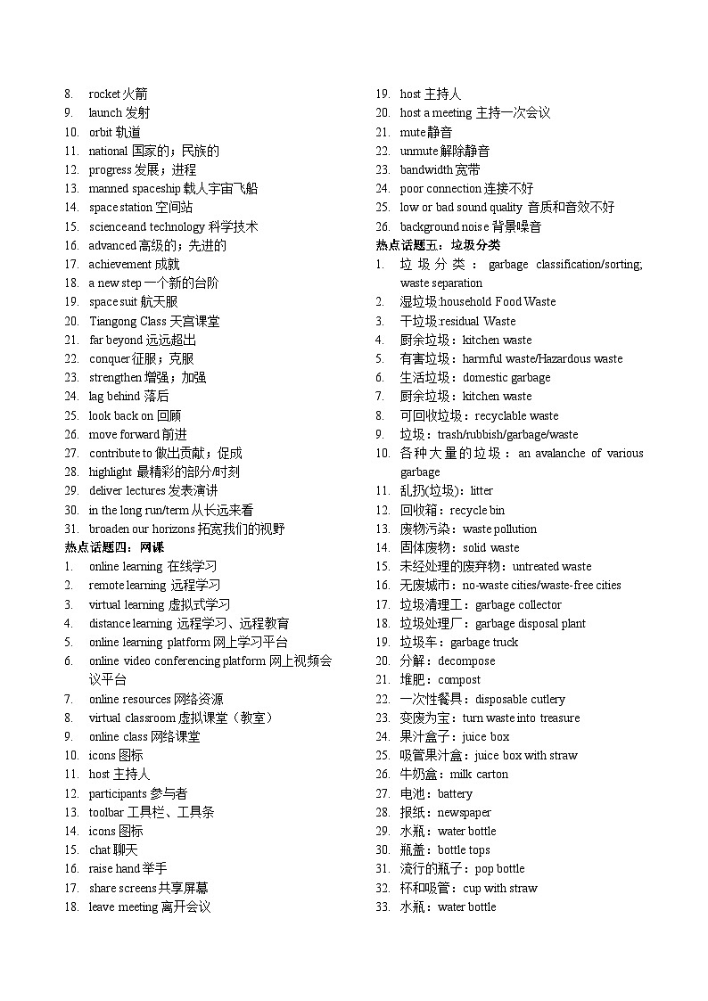听力背景词汇第2页