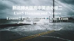 新北师大版高中英语必修二Unit5Humans and Nature-Lesson2Professional Rescue Team课件