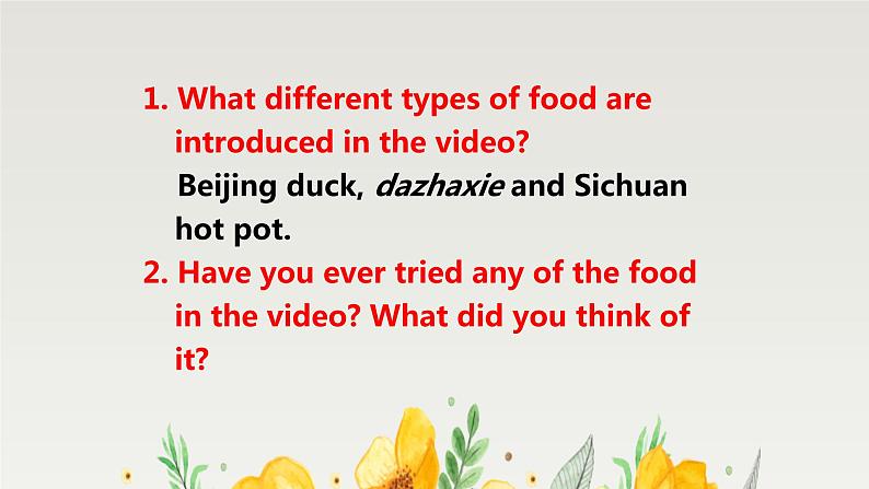 新外研社(19)高中英语必修二Unit1Food for thought--Starting out&Understanding ideas课件第5页