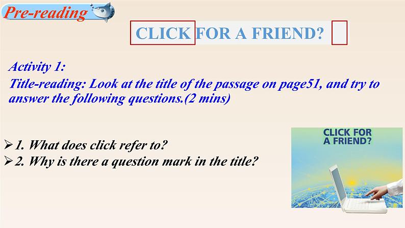 新外研社(19)高中英语必修一Unit4Friends forever--Starting out&Understanding ideas课件第4页