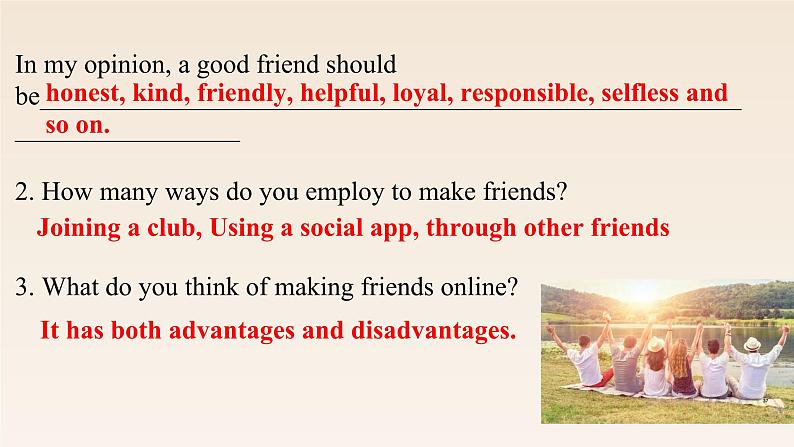 新外研社(19)高中英语必修一Unit4Friends forever--Starting out&Understanding ideas课件第7页