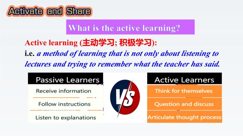 新北师大版高中英语必修三Unit9Learning-Lesson1Active Learning课件03