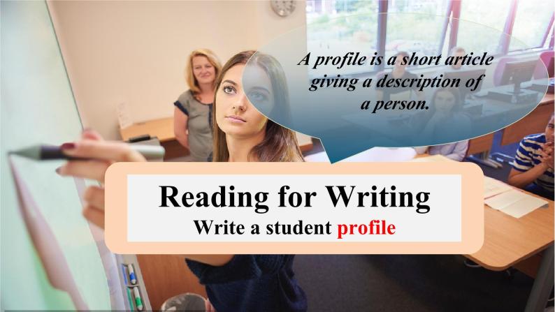 新人教版高中英语必修一Welcome Unit—Reading for Writing 课件01