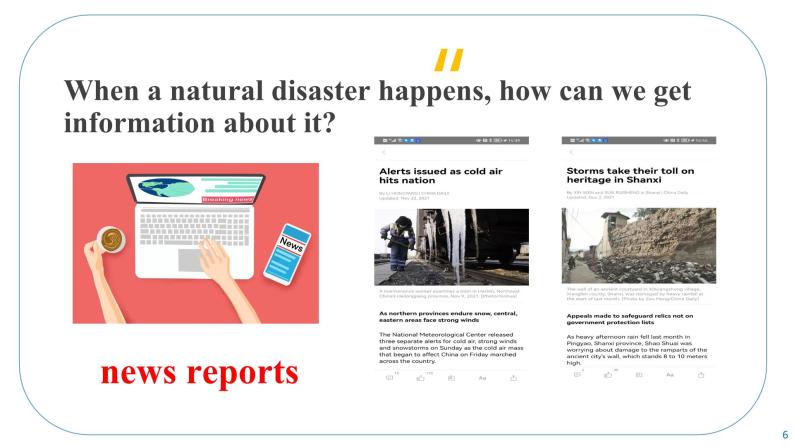 新人教版高中英语必修一Unit4 Natural Disasters——Listening and Speaking 课件06