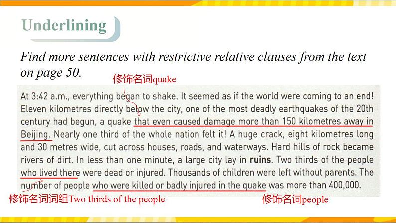 2022人教版必修一英语U4 Discovering Useful Structures 课件第8页