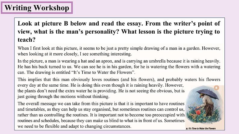 【新课标·新课件】高二英语北师版选择性必修二 Unit 5 Writing Workshop+Viewing Workshop+Check Your Progress07