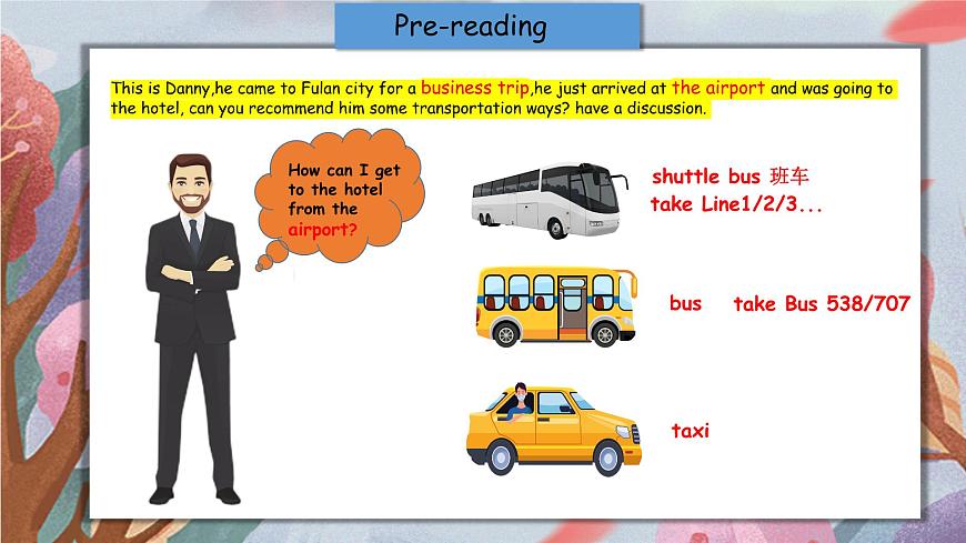 Part02 Unit2 Transportation課件-【中職專用】高一英語(yǔ)同步精品課堂（高教版2021·基礎(chǔ)模塊1）第7頁(yè)