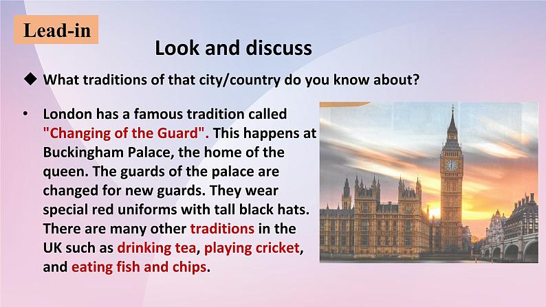 2019新人教高中英语必修二Unit4 History and Traditions--Listening and Speaking公开课课件05