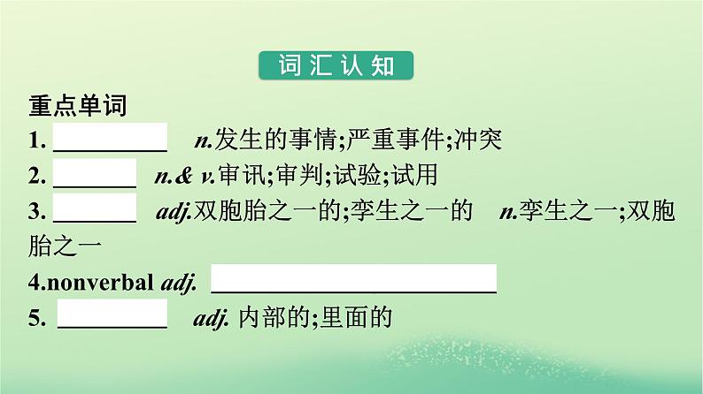 广西专版2023_2024学年新教材高中英语Unit4BodyLanguageSectionⅡLearningAboutLanguage课件新人教版选择性必修第一册第4页