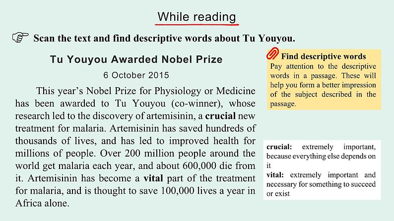 高二英语人教版 选择性必修一 Unit 1 Reading and Thinking(课件)06