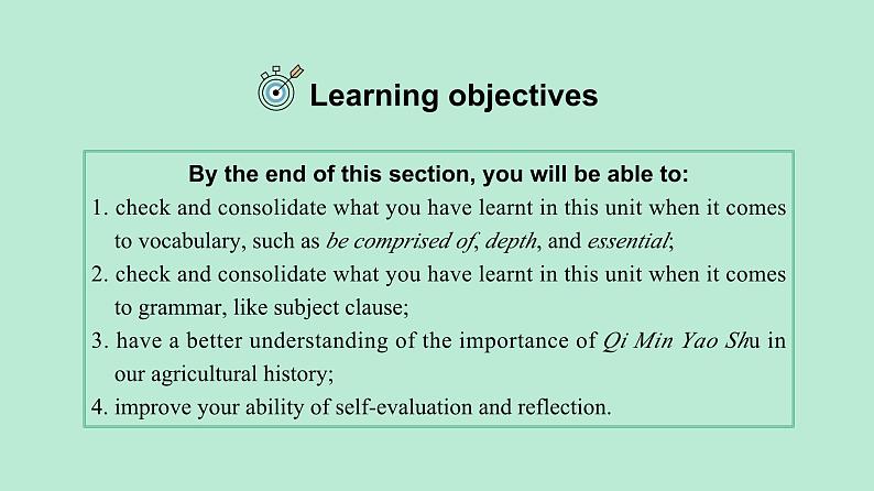 2023-2024学年高二英语人教版 选择性必修一 Unit 5 Assessing Your Progress & Project(课件)第3页