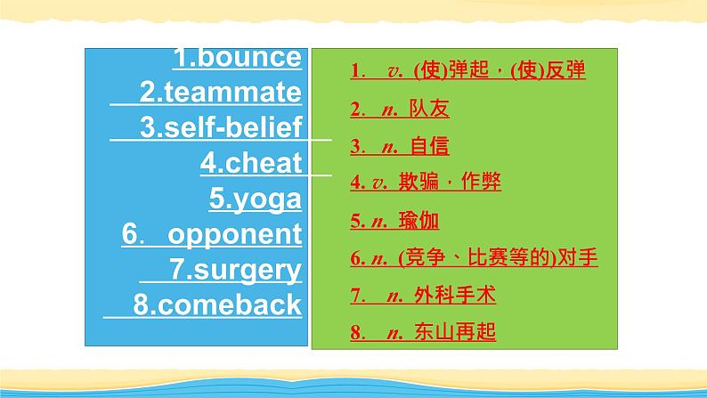 选择性必修第一册Unit3 Faster, higher, stronger【复习课件】-2022年高考一轮英语单元复习(外研版2019)第3页