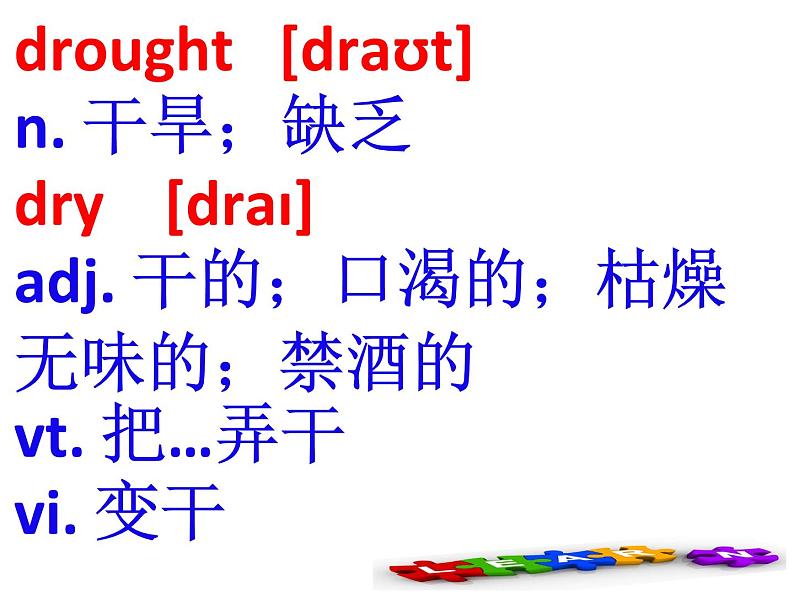 英语必修一 Unit 4 词汇学习课件PPT第2页