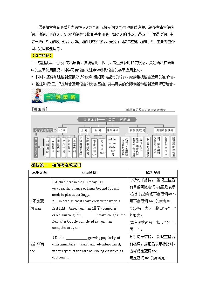 高考英语二轮复习题型归纳与变式演练专题24语法填空之无提示词(含解析)第2页