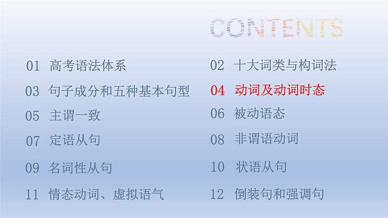 高考英语一轮复习知识点梳理课件06 动词及动词短语03