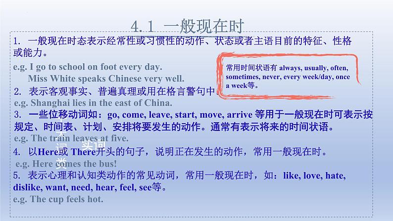 高考英语一轮复习知识点梳理课件07 动词时态07