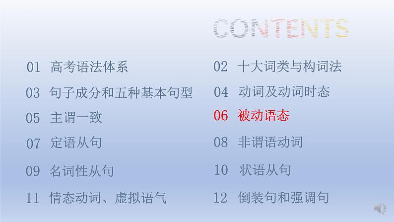高考英语一轮复习知识点梳理课件09 动词的被动语态第3页