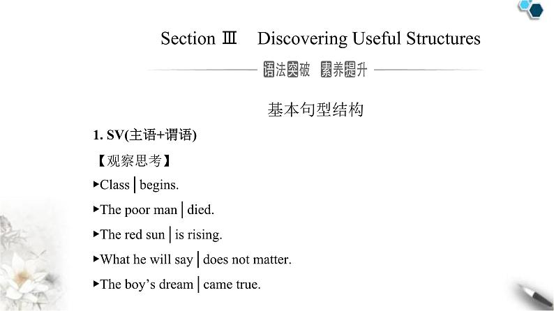 人教版高中英语必修第一册Welcome Unit Section Ⅲ课件第1页