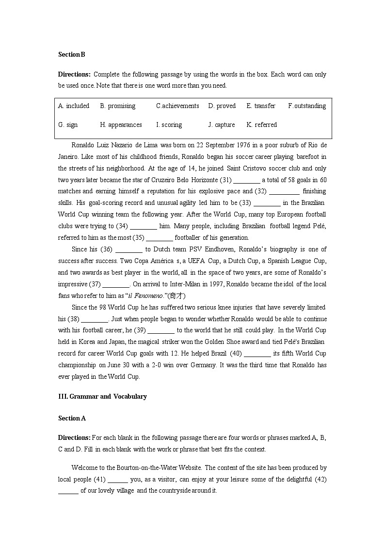 2023-2024学年上海市金山区名校高二上学期9月月考英语试题含答案第2页
