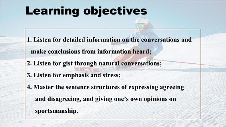 Unit 3 Sports and Fitness 第1课时 Listening and Speaking(听说教学课件)- 2023-2024学年高一英语同步精品课堂(人教版2019必修第一册)03