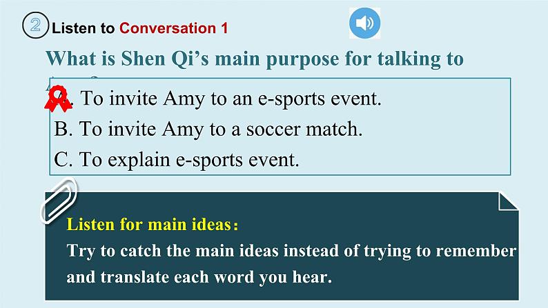 Unit 3 Sports and Fitness 第1课时 Listening and Speaking(听说教学课件)- 2023-2024学年高一英语同步精品课堂(人教版2019必修第一册)08