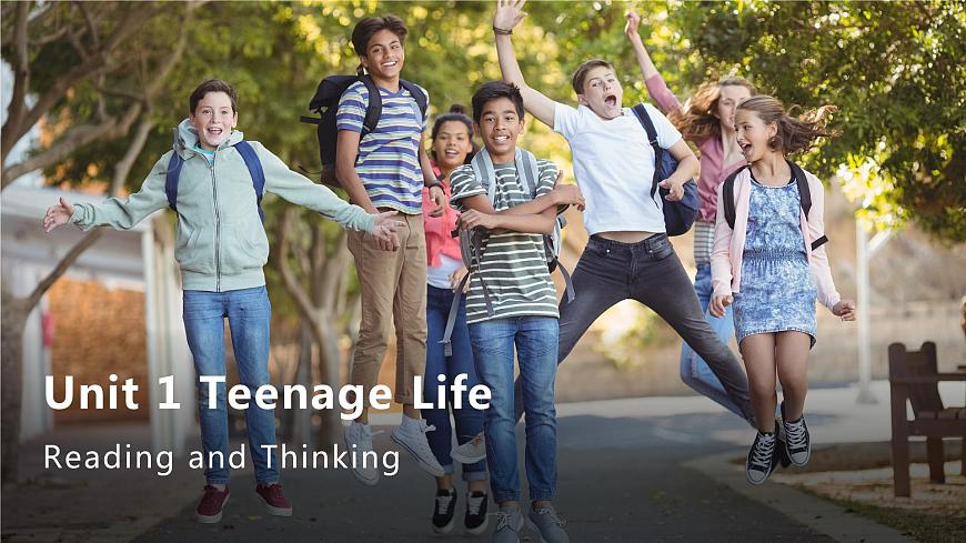 人教版（2019）高中英語必修一 Unit1 Teenage life Reading and Thinking 課件第3頁