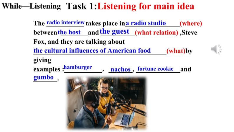 Unit 3 Diverse Cultures Listening and speaking 课件06