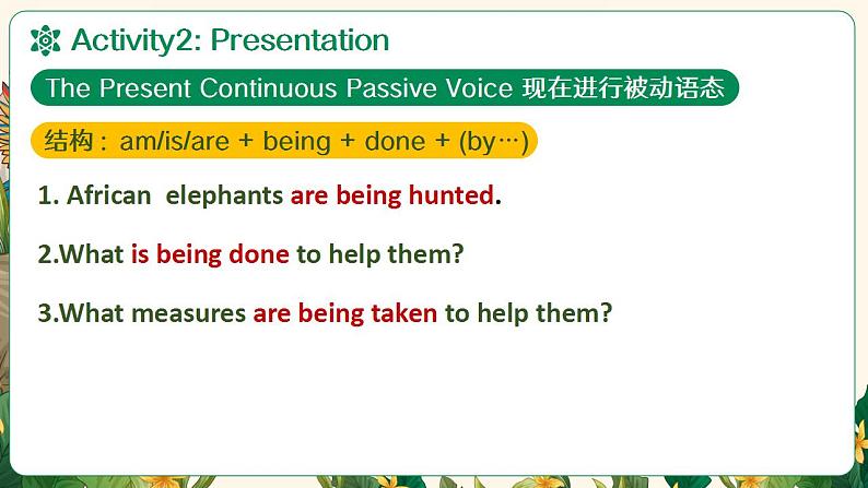 人教版(2019)高中英语必修二Unit2 Wildlife Protection Discovering useful structures 语法课件07