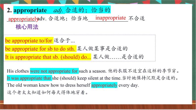 Unit 4 Words and Expressions  课件  人教版高中英语选修一05
