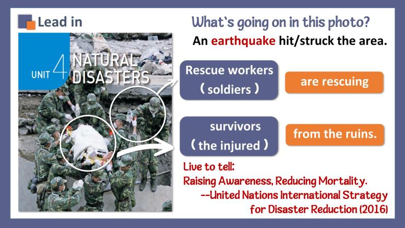 人教版（2019）高中英语必修一Unit4 Natural Disasters Listening and Speaking，Talking听说课件（含音频）06