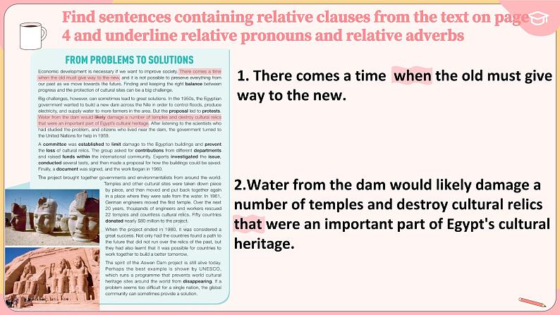 人教版(2019)高中英语二Unit1 Cultrual Heritage Discovering useful strutures语法课件07
