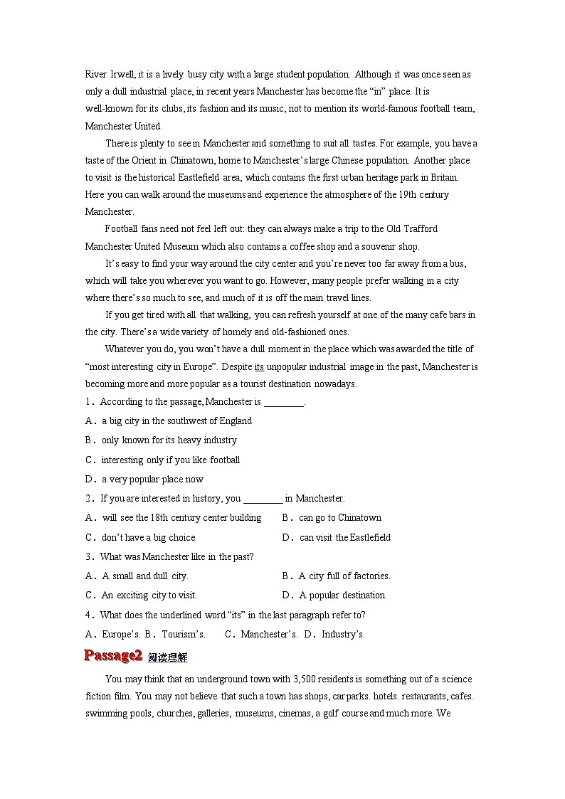 专题10 Unit 4 History and Traditions 必修第二册 - 高一英语新高考写作专项训练(人教版)第3页