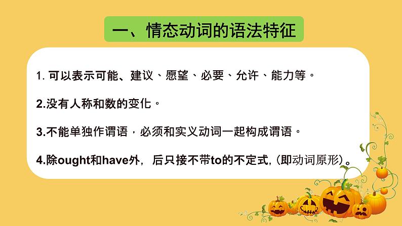 人教版高中英语选修三 Unit5 The Value of Money 情态动词 课件第3页