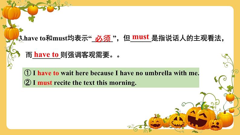 人教版高中英语选修三 Unit5 The Value of Money 情态动词 课件第6页