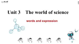 高中外研版英语必修三Unit 3 The world of Science - 单词课件