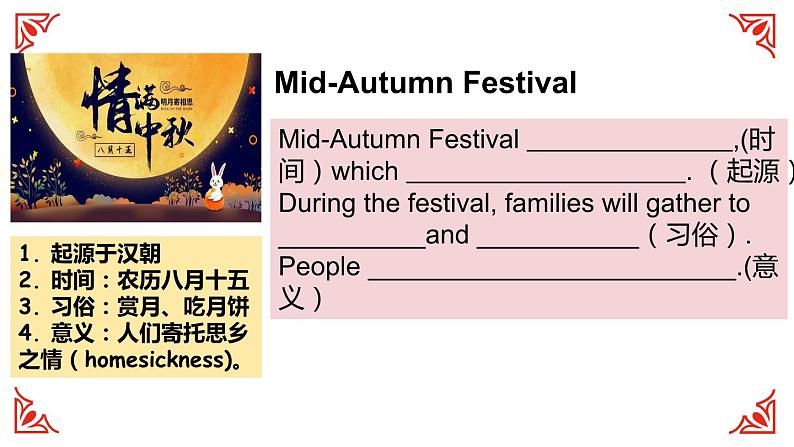 新人教版(2019)高中英语必修三U1 Festivals and Celebrations节日告知信小作文课件07