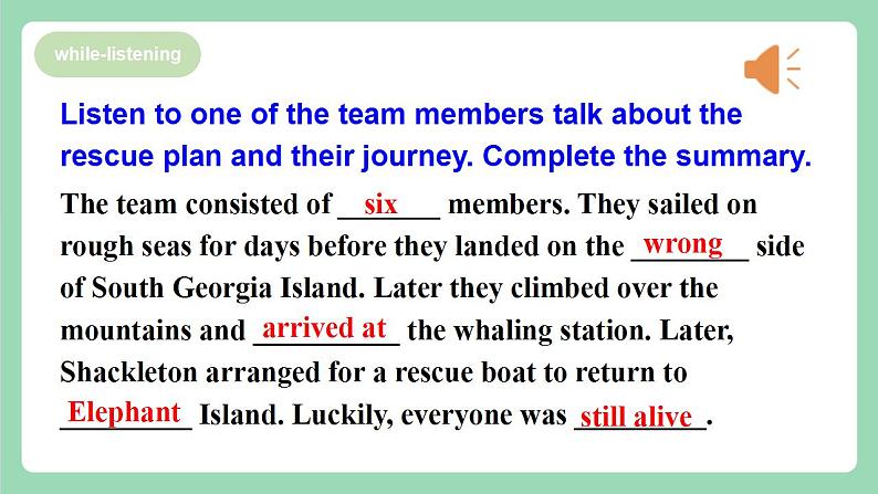Unit3 Period 3 : Using Language 课件 人教版高中英语选修三08