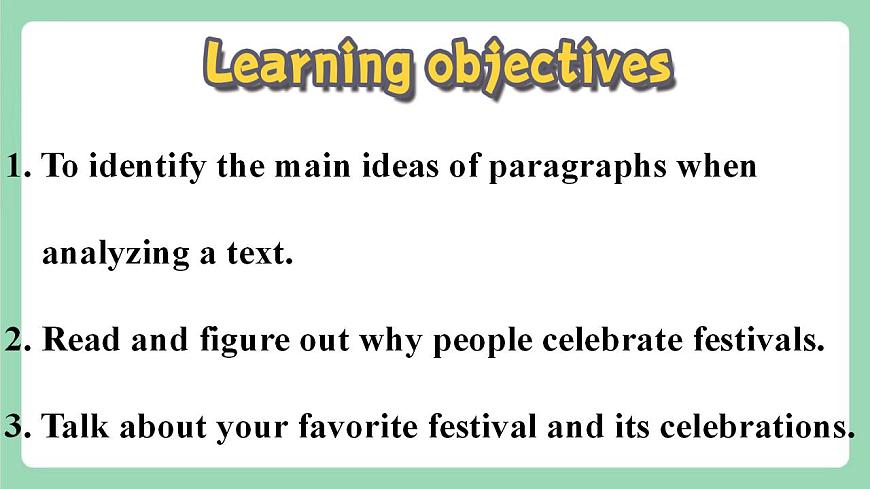 Unit 1 Festivals and Celebrations 第2課時(shí) Reading and Thinking課件  人教版高一英語(yǔ)必修三第4頁(yè)