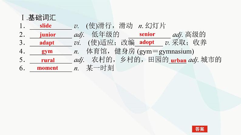 北师大版高中英语必修第一册UNIT1 Section E课件02