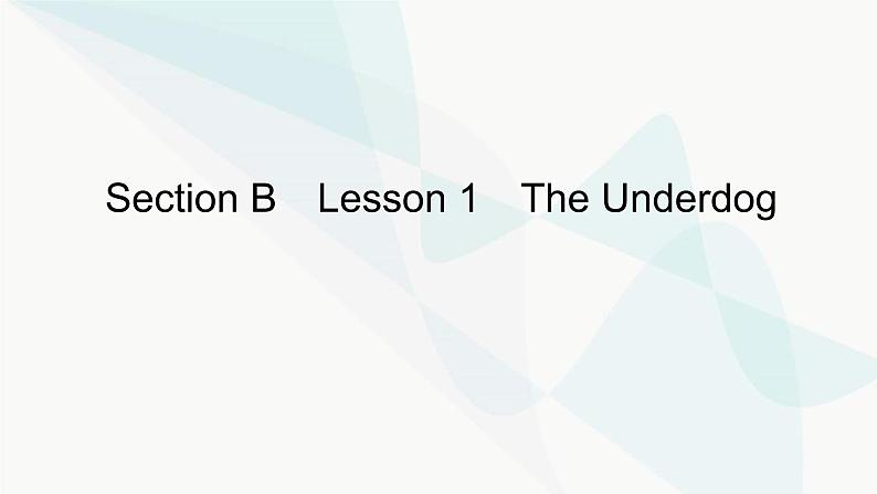 北师大版高中英语必修第一册UNIT2 Section B课件第1页