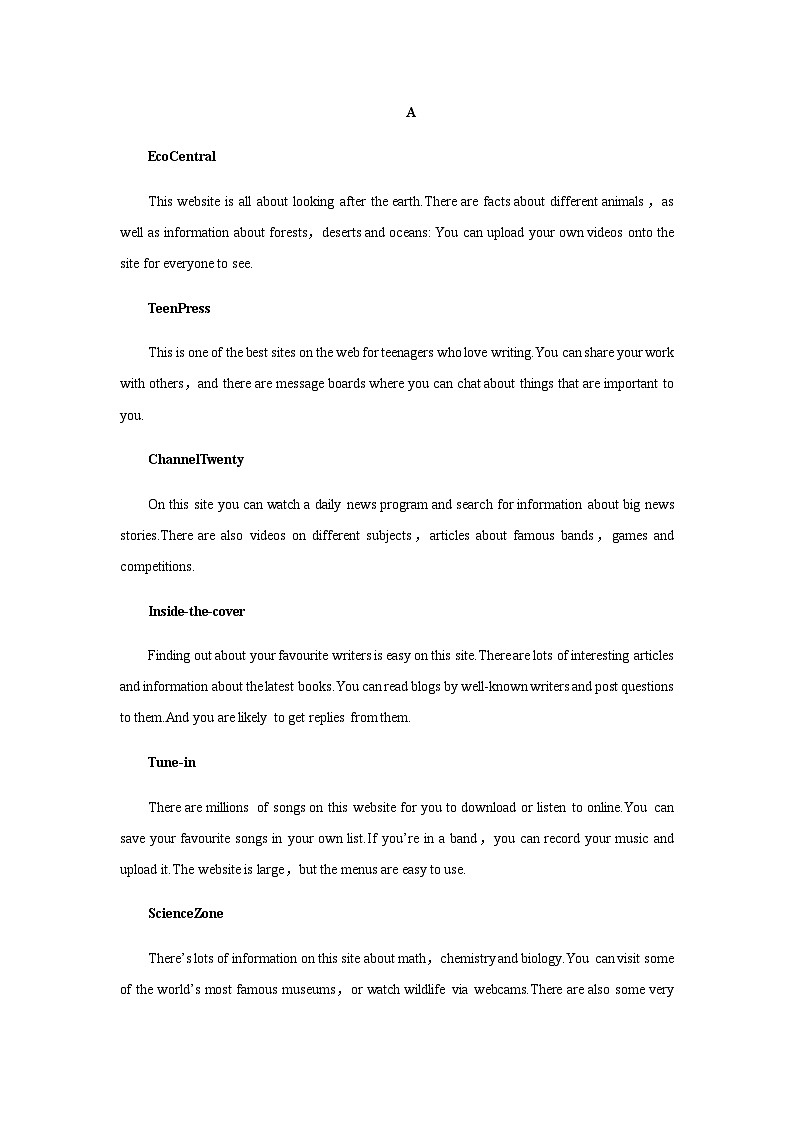 人教版高中英语选择性必修第四册UNIT 4 Period 3课时作业含答案第3页