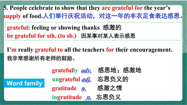 Unit 1 Period 3 Reading and Thinking Language points课件人教版高中英语必修三08