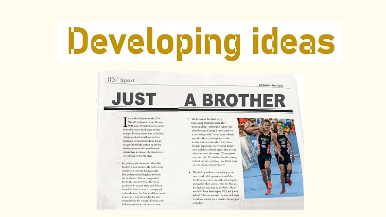 unit3 Family matters - Developing ideas课件PPT第2页