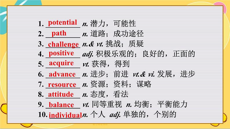 译林版高中英语必修第一册 Unit 1 reading Language points PPT课件第5页