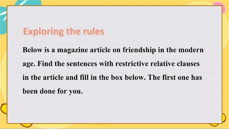 译林版高中英语必修第一册 Unit 3 Grammar and usage PPT课件08